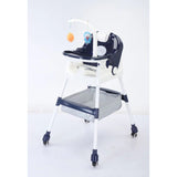 Scaun De Masa Pentru Copii, Multifunctional, Pliabil, Cu Roti, Cos De Depozitare, Din Plastic, Centura De Siguranta, Suport De Agatat Jucarii