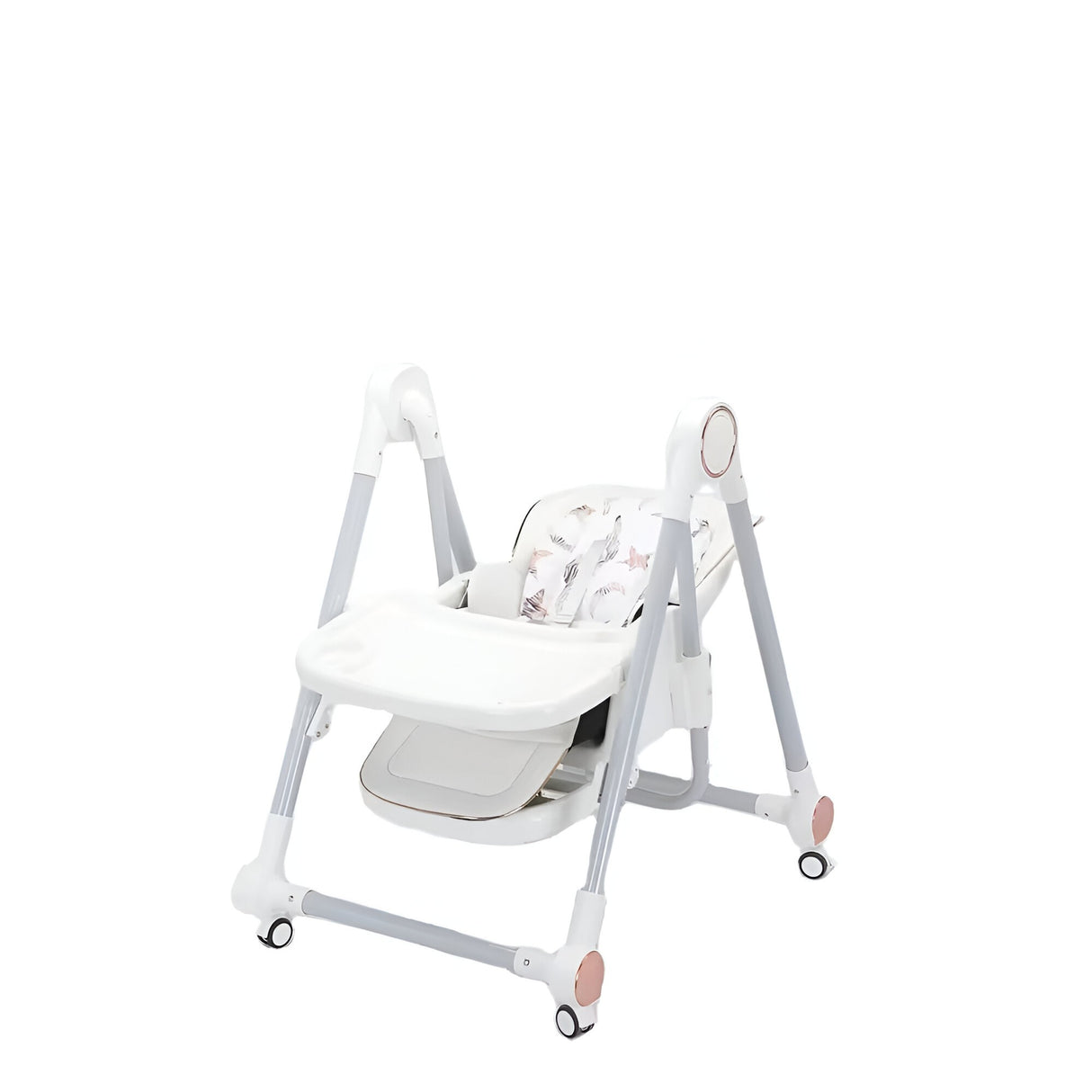 Scaun De Masa Pentru Bebelusi Si Copii, Tavita Si Husa Detasabile, Multifuncțional, Stabil, Centura De Siguranta, Inaltime Ajustabila, Spatar Reglabil Moale, Balansoar, De La 6 Luni