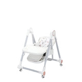 Scaun De Masa Pentru Bebelusi Si Copii, Tavita Si Husa Detasabile, Multifuncțional, Stabil, Centura De Siguranta, Inaltime Ajustabila, Spatar Reglabil Moale, Balansoar, De La 6 Luni