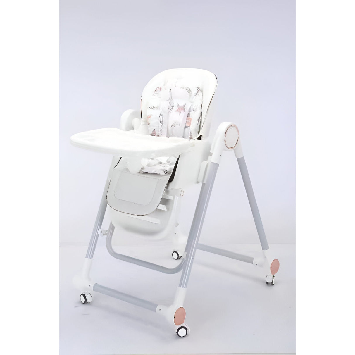 Scaun De Masa Pentru Bebelusi Si Copii, Tavita Si Husa Detasabile, Multifuncțional, Stabil, Centura De Siguranta, Inaltime Ajustabila, Spatar Reglabil Moale, Balansoar, De La 6 Luni
