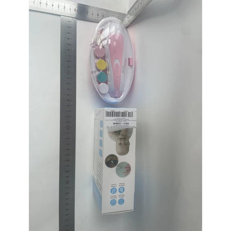 Set Pila Electrica pentru Copii si Bebelusi, Vivimall, ABS, 6 Accesorii, cu Lumina LED, Roz Alb