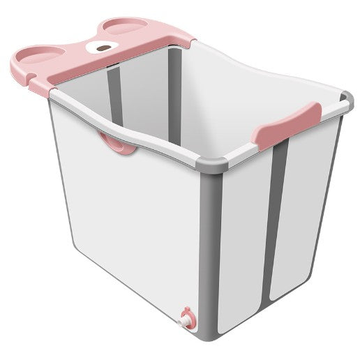Cada Pliabila Pentru Baie, Din Pp+Tpe, Pentru Copii +6 Luni, Model Ursulet, Scaun De Interior, Detasabil, 82 X 50 X 54 Cm - vivimall.ro