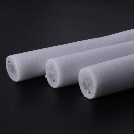 Bagheta cu Led, Flippy, din Burete, cu Baterii, Lumina Multicolora, 48 x 4 cm, Alb