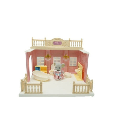 Baie Pentru Papusi Cu Mobilier Si Figurina