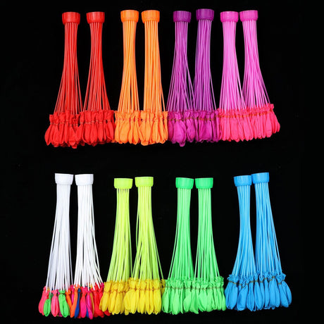 Baloane de Apa pentru Distractii, Vivimall, Baloane cu Umplere Rapida, Baloane de Lupta cu Apa, 111 bucati, din Emulsie, Multicolor