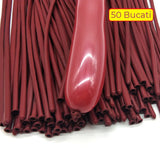 Baloane de modelaj roșii Flippy expandate, creații festive din latex, lungime până la 150 cm