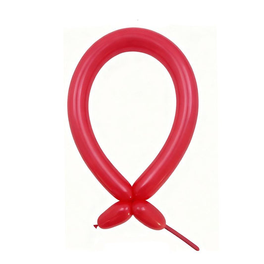 Baloane de Modelaj, Flippy, Set 50 bucati, Model Standard, din Latex, 30 x 1.5 cm, 1.8 g per unitate, pana la 150 cm, Rosu - vivimall.ro