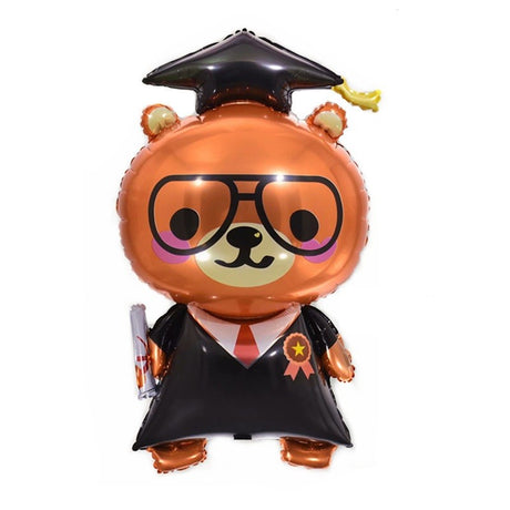 Balon Din Folie Metalizata, Figurine, 70 Cm, Ambalaj Individual, Pai Inclus, Umflare Cu Aer Sau Heliu, Maro - vivimall.ro