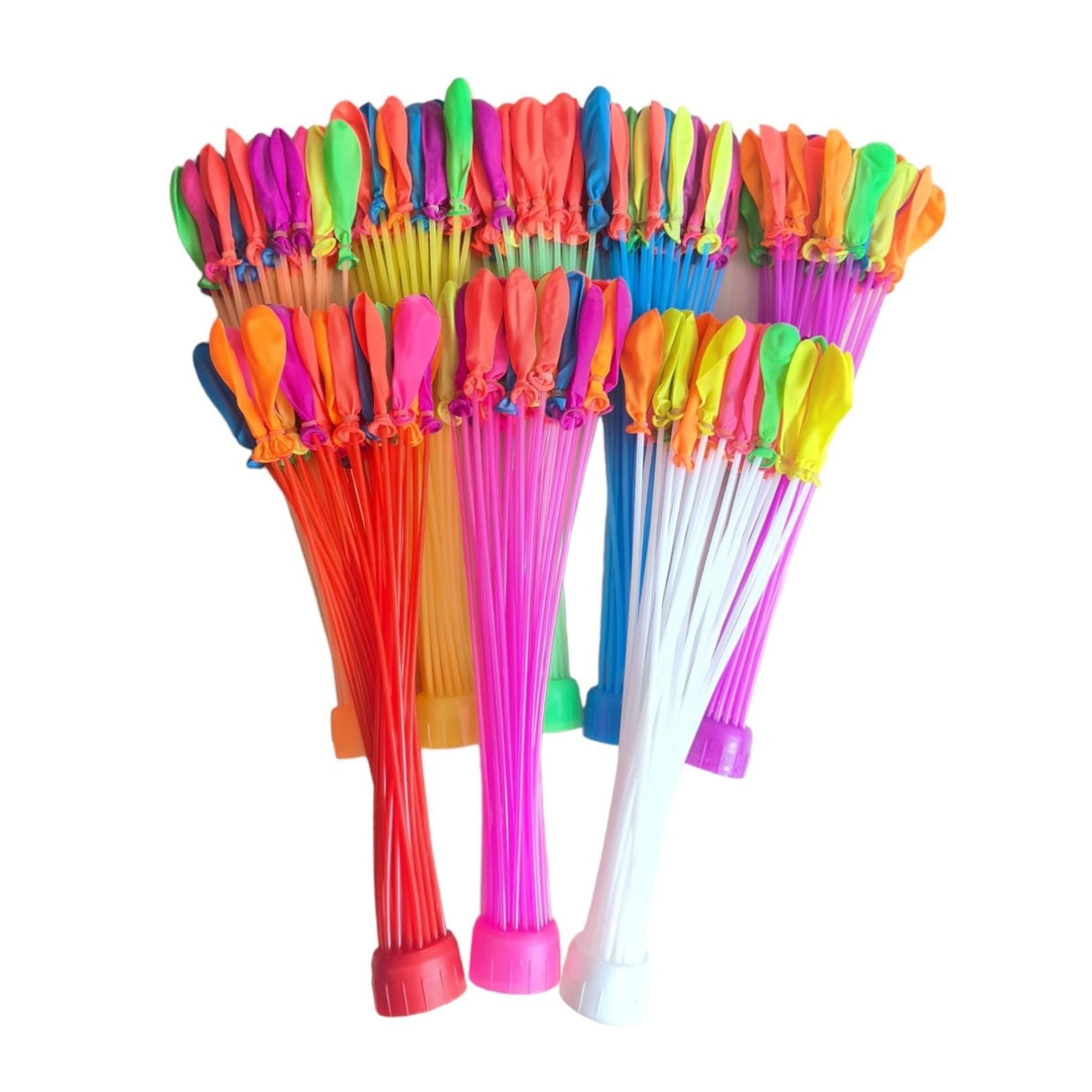 Set 111 Baloane din Latex, Vivimall, Aqua Party, Sistem de Umplere Rapida, 10 cm Diametru, Multicolor