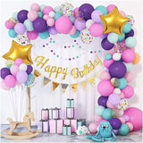 Baloane pentru Arcada HAPPY BIRTHDAY, Vivimall, baloane decorative din Latex, Set Mix 127 Baloane Colorate, Multicolor