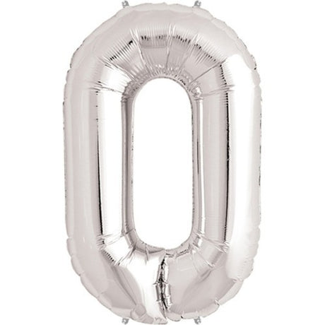 Balon Din Folie Cifra 0, 81 Cm, Pentru Aer Sau Heliu, Bulk - vivimall.ro