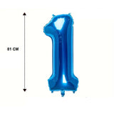 Balon Din Folie Cifra 1, 81 Cm, Pentru Aer Sau Heliu, Bulk - vivimall.ro