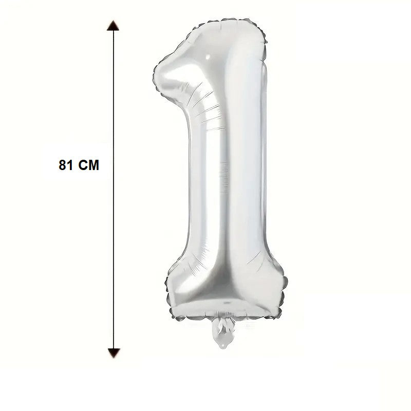 Balon Din Folie Cifra 1, 81 Cm, Pentru Aer Sau Heliu - vivimall.ro