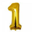 Balon Din Folie Cifra 1, 81 Cm, Pentru Aer Sau Heliu, Bulk - vivimall.ro