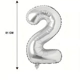 Balon Din Folie Cifra 2, 81 Cm, Pentru Aer Sau Heliu, Bulk - vivimall.ro