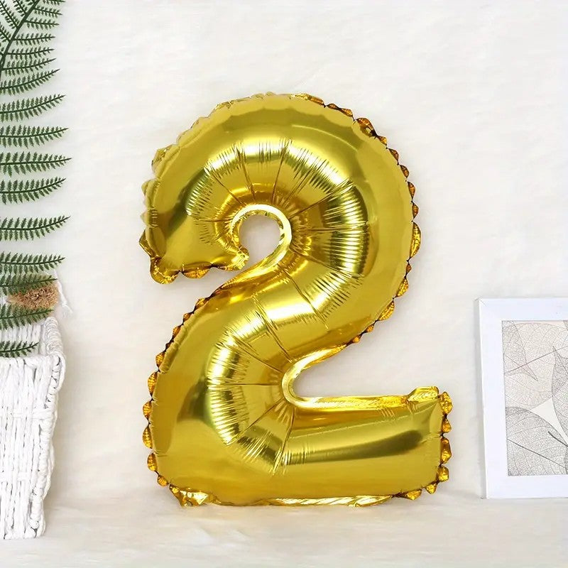 Balon Din Folie Cifra 2, 81 Cm, Pentru Aer Sau Heliu - vivimall.ro