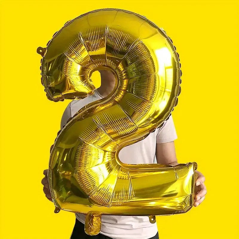 Balon Din Folie Cifra 2, 81 Cm, Pentru Aer Sau Heliu - vivimall.ro