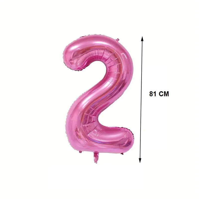 Balon Din Folie Cifra 2, 81 Cm, Pentru Aer Sau Heliu - vivimall.ro