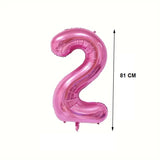 Balon Din Folie Cifra 2, 81 Cm, Pentru Aer Sau Heliu - vivimall.ro