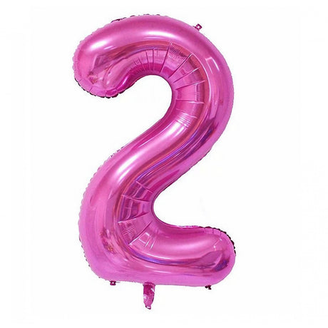 Balon Din Folie Cifra 2, 81 Cm, Pentru Aer Sau Heliu - vivimall.ro