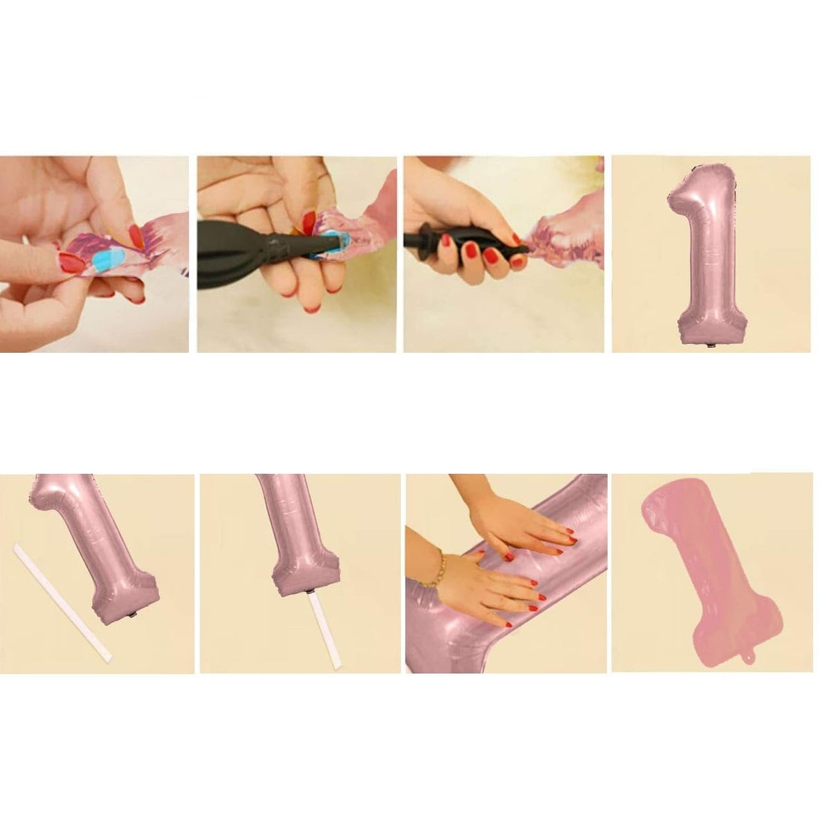 Balon Din Folie Cifra 2, 81 Cm, Pentru Aer Sau Heliu, Bulk, Roz - vivimall.ro