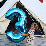 Balon Din Folie Cifra 3, 81 Cm, Pentru Aer Sau Heliu - vivimall.ro