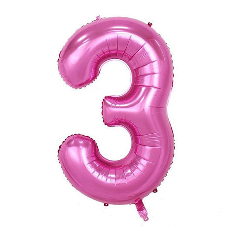 Balon Din Folie Cifra 3, 81 Cm, Pentru Aer Sau Heliu - vivimall.ro