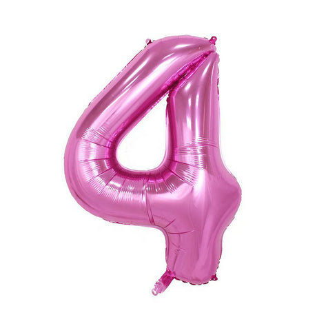 Balon Din Folie Cifra 4, 81 Cm, Pentru Aer Sau Heliu, Bulk - vivimall.ro