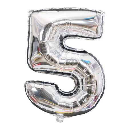 Balon Din Folie Cifra 5, 81 Cm, Pentru Aer Sau Heliu, Bulk - vivimall.ro