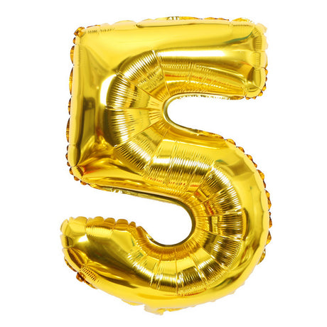 Balon Din Folie Cifra 5, 81 Cm, Pentru Aer Sau Heliu, Bulk - vivimall.ro