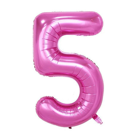 Balon Din Folie Cifra 5, 81 Cm, Pentru Aer Sau Heliu, Bulk - vivimall.ro
