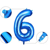Balon Din Folie Cifra 6, 81 Cm, Pentru Aer Sau Heliu, Bulk - vivimall.ro