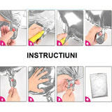 Balon din Folie Flippy, Cifra 6, 81 cm, Pentru Aer sau Heliu, Bulk, Argintiu - vivimall.ro