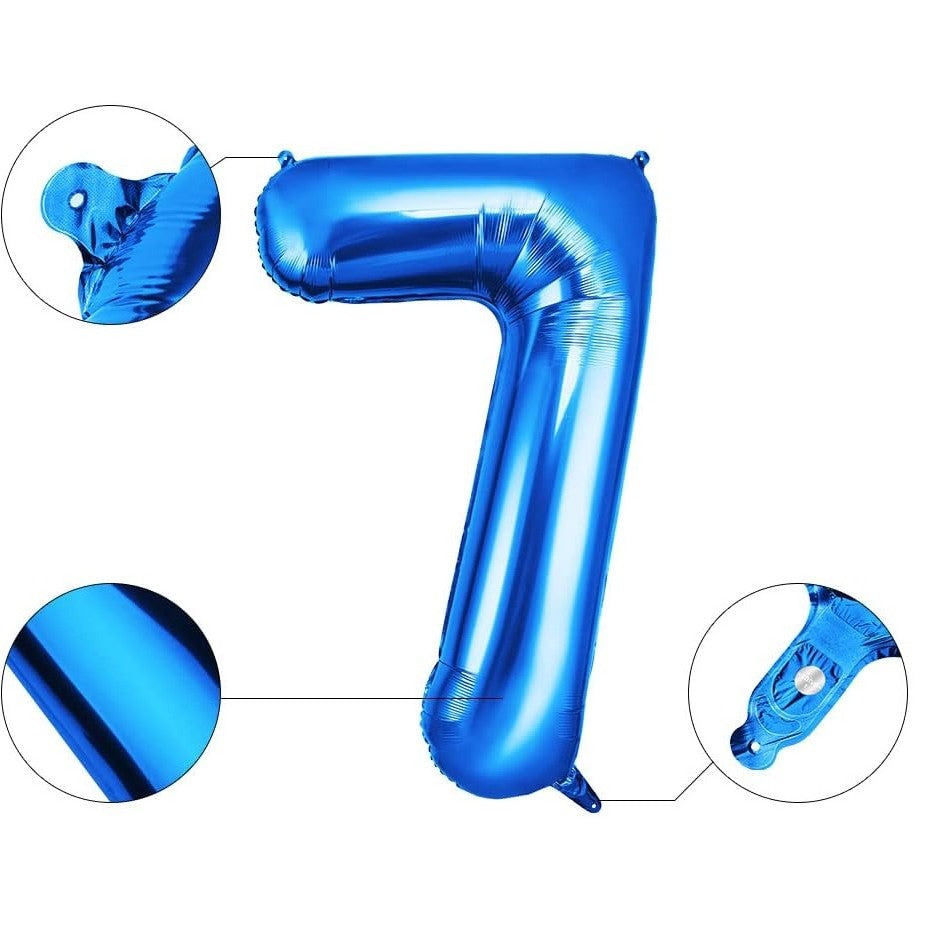 Balon Din Folie Cifra 7, 81 Cm, Pentru Aer Sau Heliu, Bulk - vivimall.ro