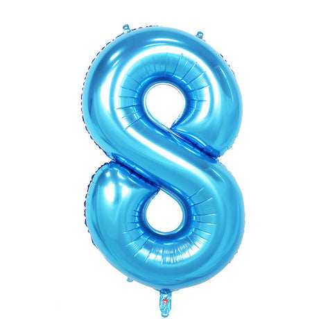 Balon Din Folie Cifra 8, 81 Cm, Pentru Aer Sau Heliu, Bulk - vivimall.ro