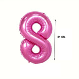 Balon Din Folie Cifra 8, 81 Cm, Pentru Aer Sau Heliu, Bulk - vivimall.ro