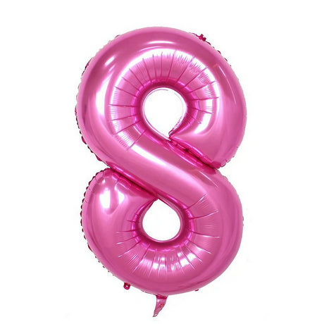 Balon Din Folie Cifra 8, 81 Cm, Pentru Aer Sau Heliu, Bulk - vivimall.ro