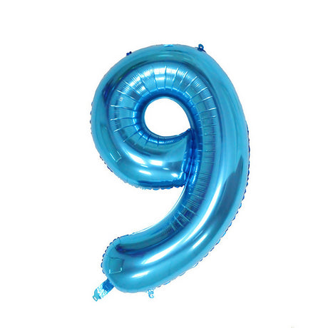 Balon Din Folie Cifra 9, 81 Cm, Pentru Aer Sau Heliu, Bulk - vivimall.ro