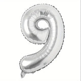 Balon Din Folie Cifra 9, 81 Cm, Pentru Aer Sau Heliu, Bulk - vivimall.ro