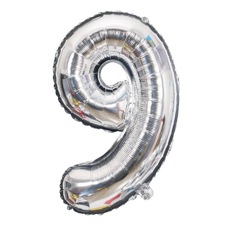Balon Din Folie Cifra 9, 81 Cm, Pentru Aer Sau Heliu, Bulk - vivimall.ro