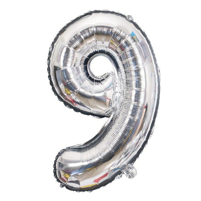 Balon Din Folie Cifra 9, 81 Cm, Pentru Aer Sau Heliu, Bulk - vivimall.ro