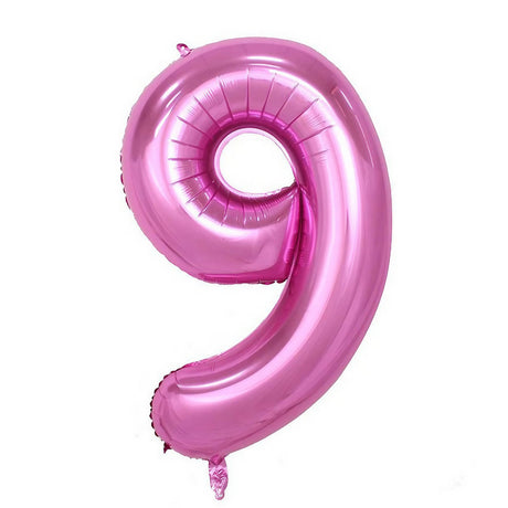 Balon Din Folie Cifra 9, 81 Cm, Pentru Aer Sau Heliu, Bulk - vivimall.ro