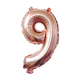 Balon Din Folie Cifra 9, 81 Cm, Pentru Aer Sau Heliu, Bulk, Roz - vivimall.ro