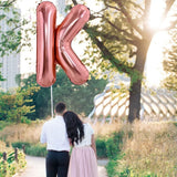 Balon Folie Metalizata Litera K, 100 Cm, Umflati Cu Heliu Sau Aer, Ambalaj Individual, Pai Inclus, Rose Gold - vivimall.ro