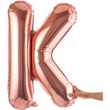 Balon Folie Metalizata Litera K, 100 Cm, Umflati Cu Heliu Sau Aer, Ambalaj Individual, Pai Inclus, Rose Gold - vivimall.ro