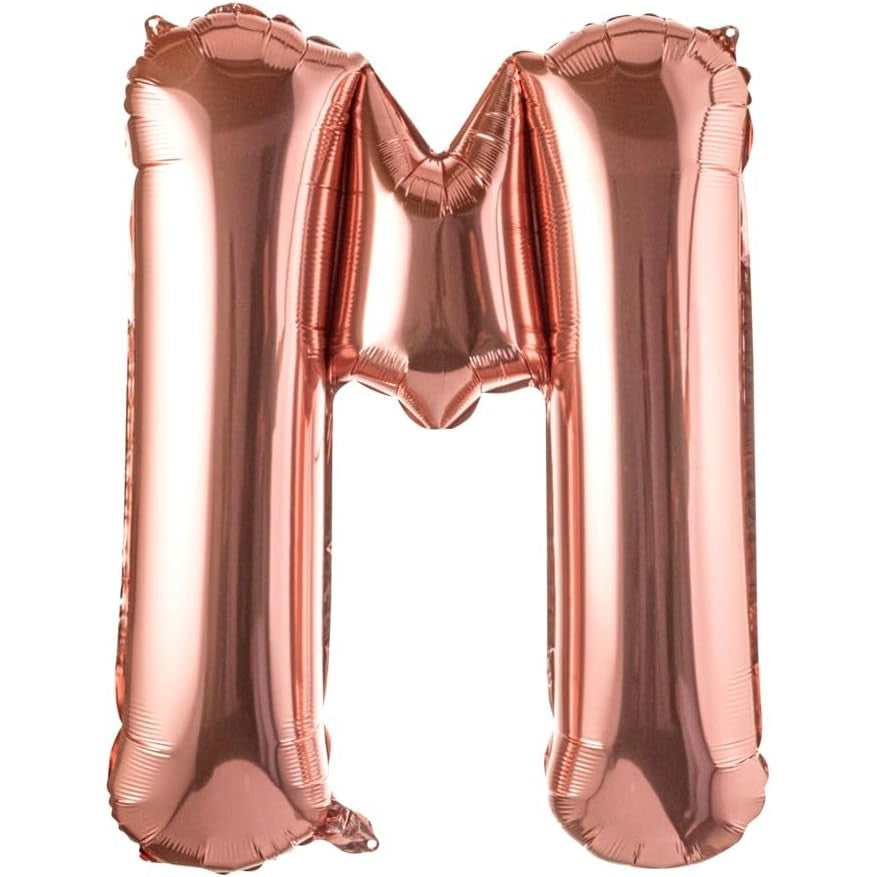 Balon Folie Metalizata Litera M, 100 Cm, Umflati Cu Heliu Sau Aer, Ambalaj Individual, Pai Inclus, Rose Gold - vivimall.ro