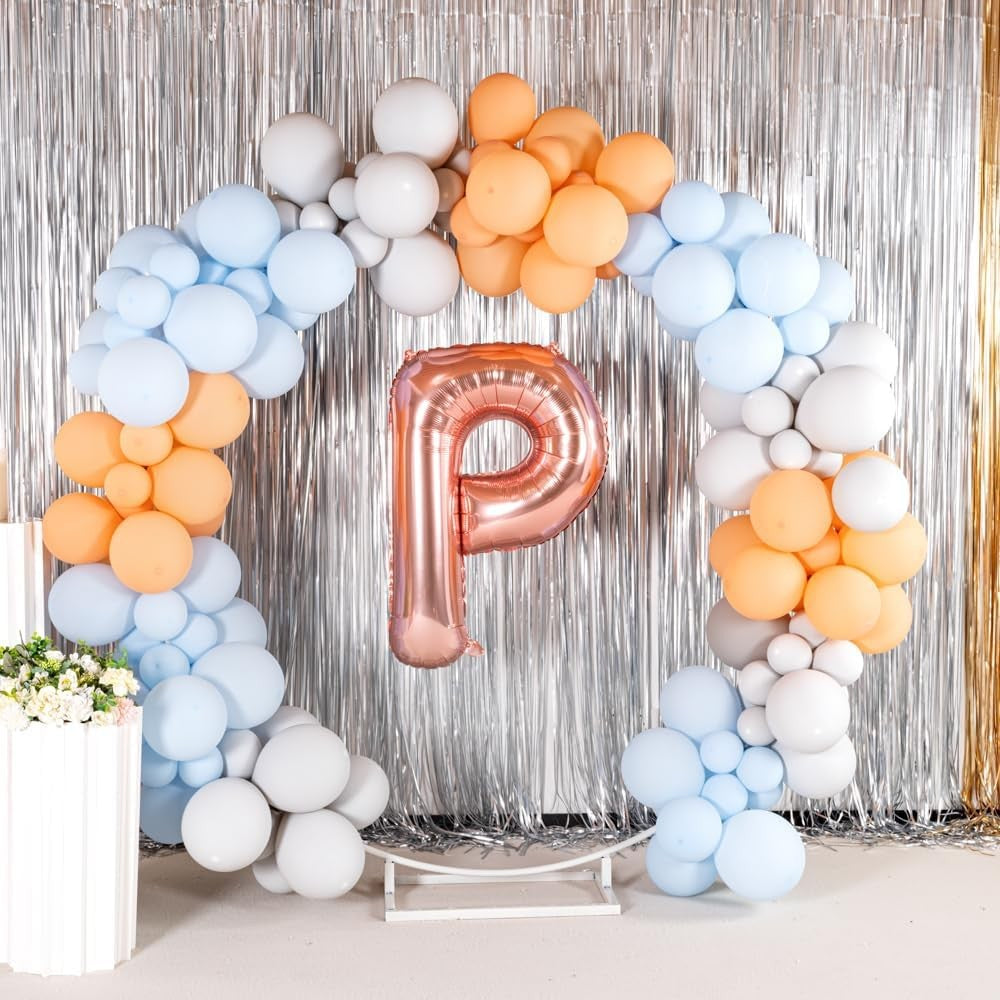 Balon Folie Metalizata Litera P, 100 Cm, Umflati Cu Heliu Sau Aer, Ambalaj Individual, Pai Inclus, Rose Gold - vivimall.ro
