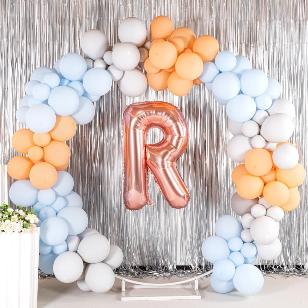Balon Folie Metalizata Litera R, 100 Cm, Umflati Cu Heliu Sau Aer, Ambalaj Individual, Pai Inclus, Rose Gold - vivimall.ro