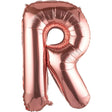 Balon Folie Metalizata Litera R, 100 Cm, Umflati Cu Heliu Sau Aer, Ambalaj Individual, Pai Inclus, Rose Gold - vivimall.ro