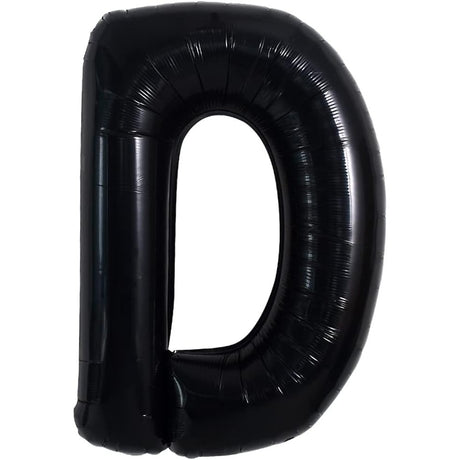 Balon Din Folie Metalizata, 40 Cm, Balon Folie Metalizata Litera D, 40 Cm, Umflati Cu Heliu Sau Aer, Ambalaj Individual, Pai Inclus, Litera D - vivimall.ro